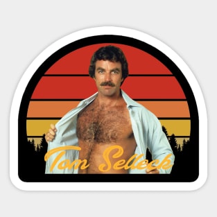 Retro Tom selleck Sticker